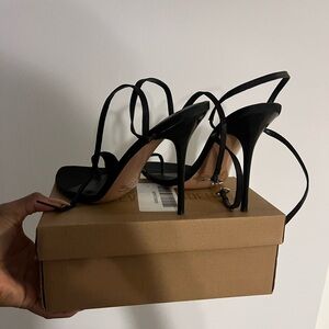 Steve Madden Black Strappy Heels